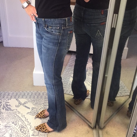 Vintage 7 For All Mankind “A” Pocket authentic wash jeans - Picture 2 of 3